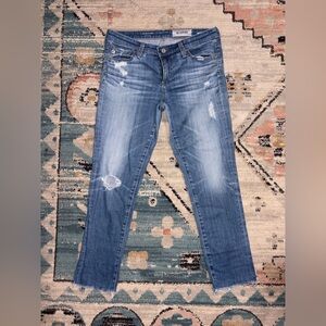 Adriano Goldschmied cigarette crop denim jeans